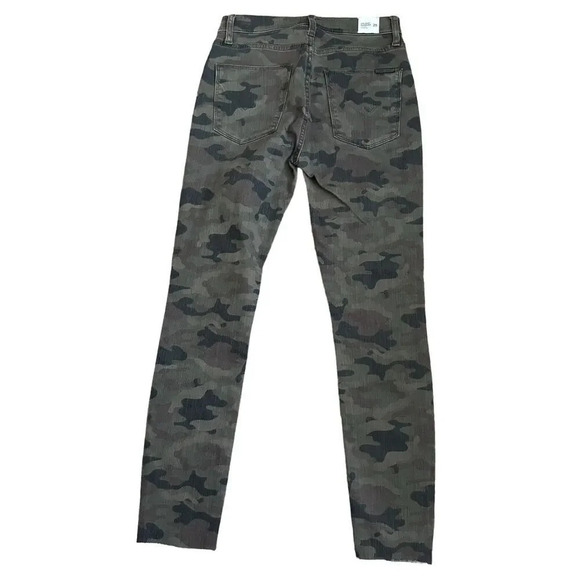 Hudson Womens Barbara Crop Super Skinny Jeans 25 Great Camouflage High Rise NEW - Picture 2 of 10